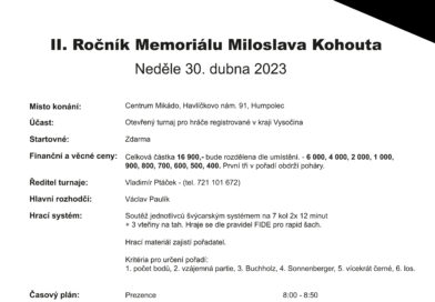 II. ročník Memoriálu Miloslava Kohouta v Humpolci