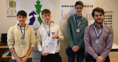 VÝSLEDKY okresního kola přeboru družstev základních a středních škol v šachu Jihlavska 2025/2026